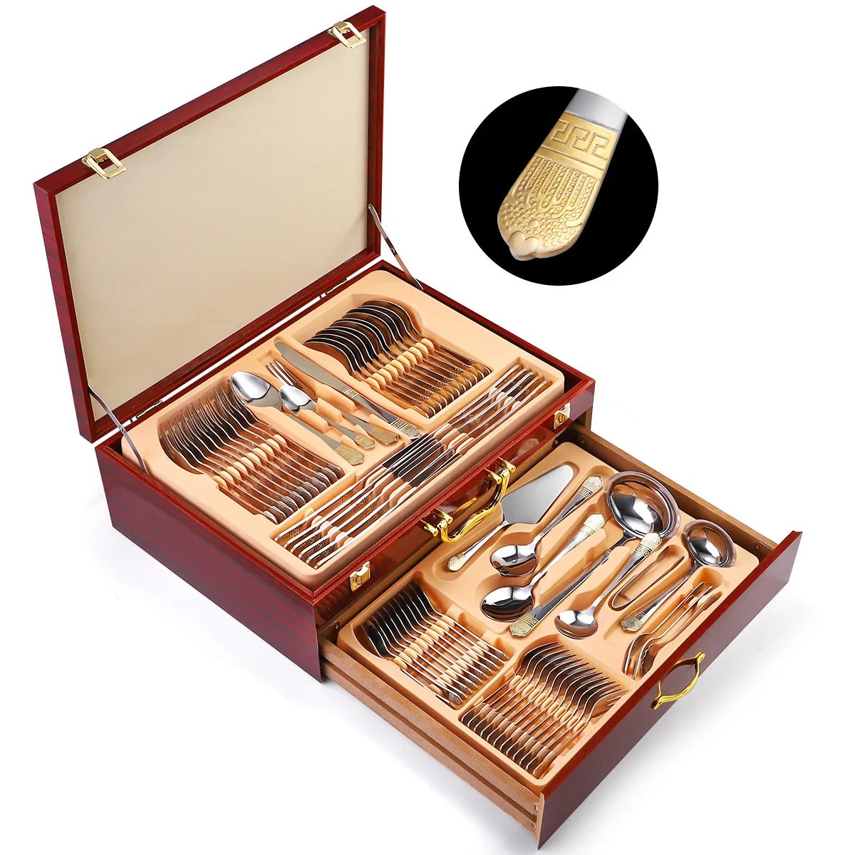 Gold Crown Cutlery Gift Set 2