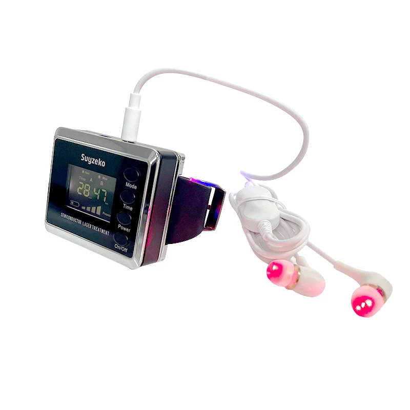 

Suyzeko Multifunction 650nm Semiconductor Wrist Cold Laser Therapy Apparatus Light Therapy Watch