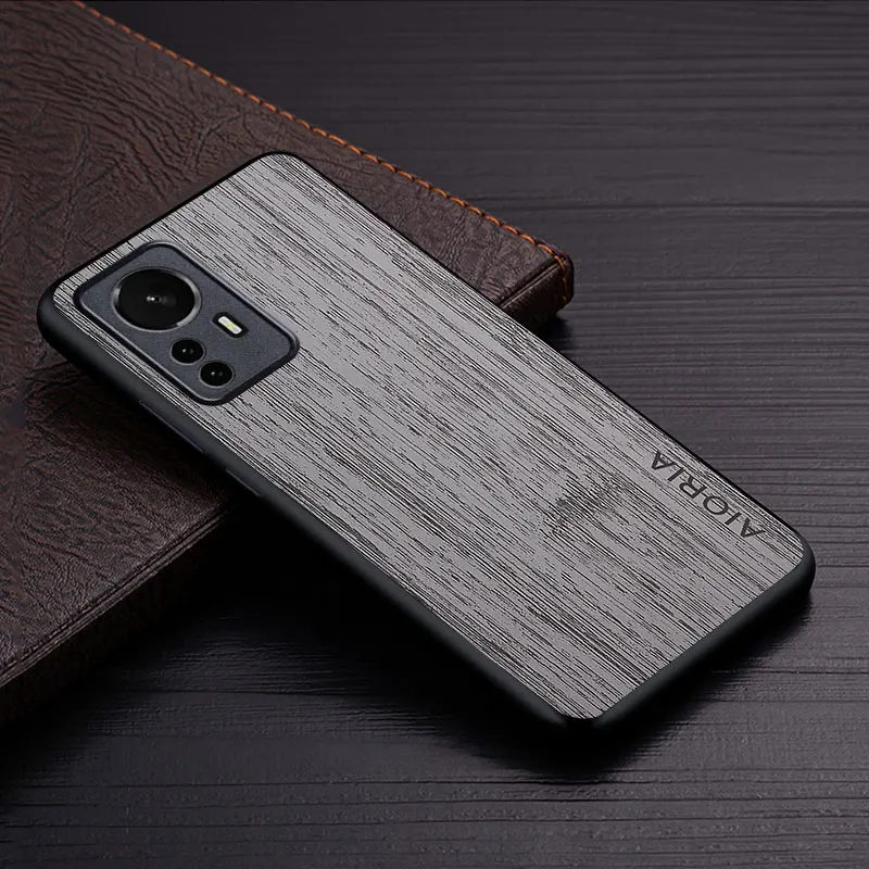 Luxury Bamboo Wood Pattern Leather Case
