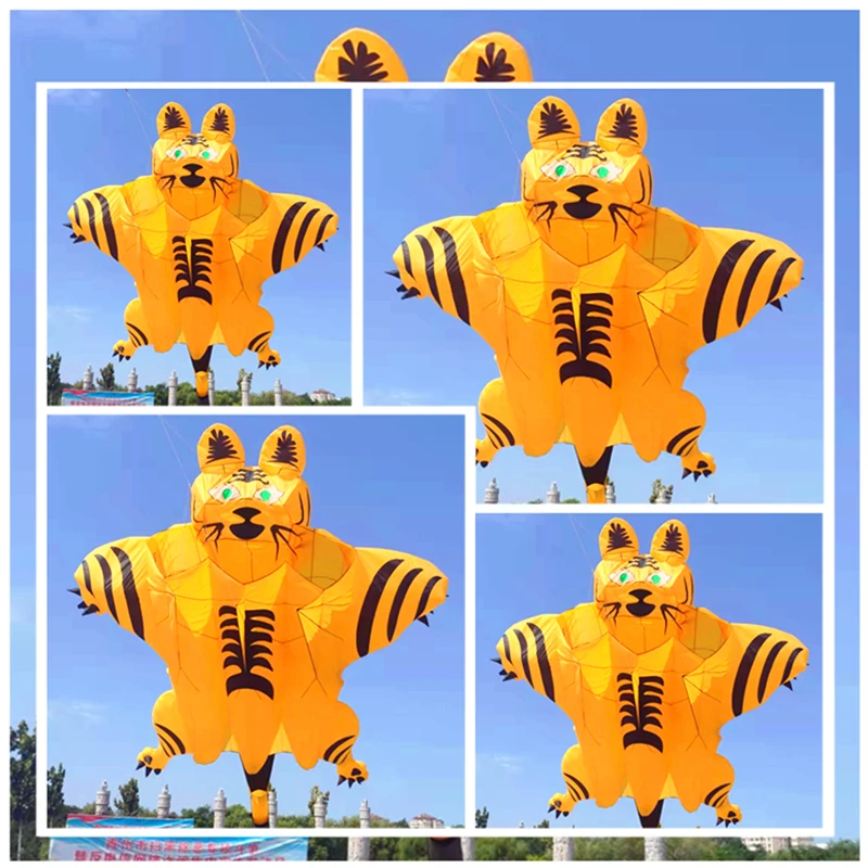 free shipping 12m large tiger kite flying soft kites for adults professional outdoor toys big kite