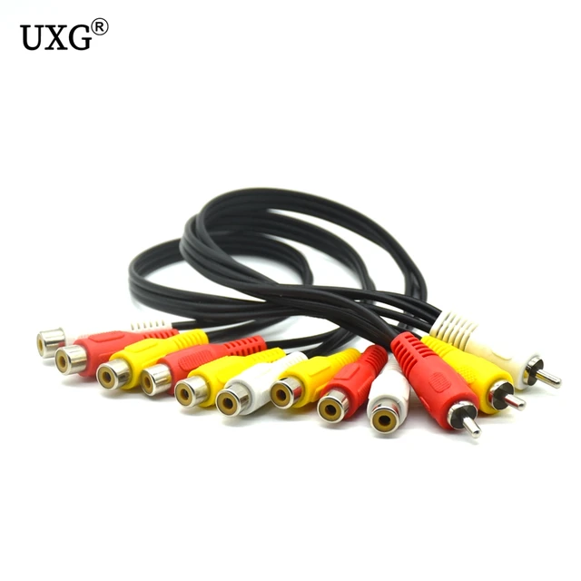 GELRHONR AV Cable Splitter , 3 RCA Female to 6 Male Palestine