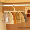 6 Clips Peaked Cap Scarf Socks Organizer Rack Multifunctional Closet Wardrobe Storage Hanger 6