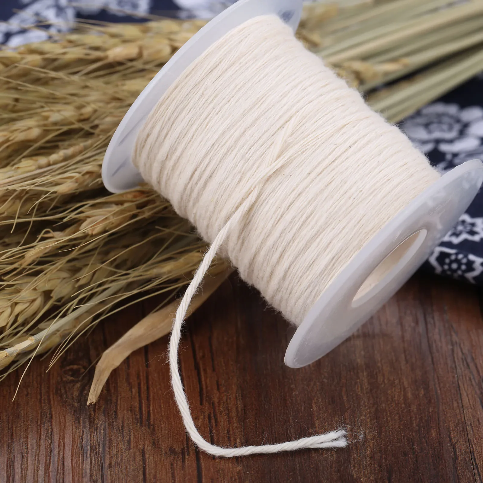 1 Spool of Unwaxed Cotton Nature Candle Wicks Candle Wax Core 61m X 1mm for Making Craft DIY Candles Wicks Supplies