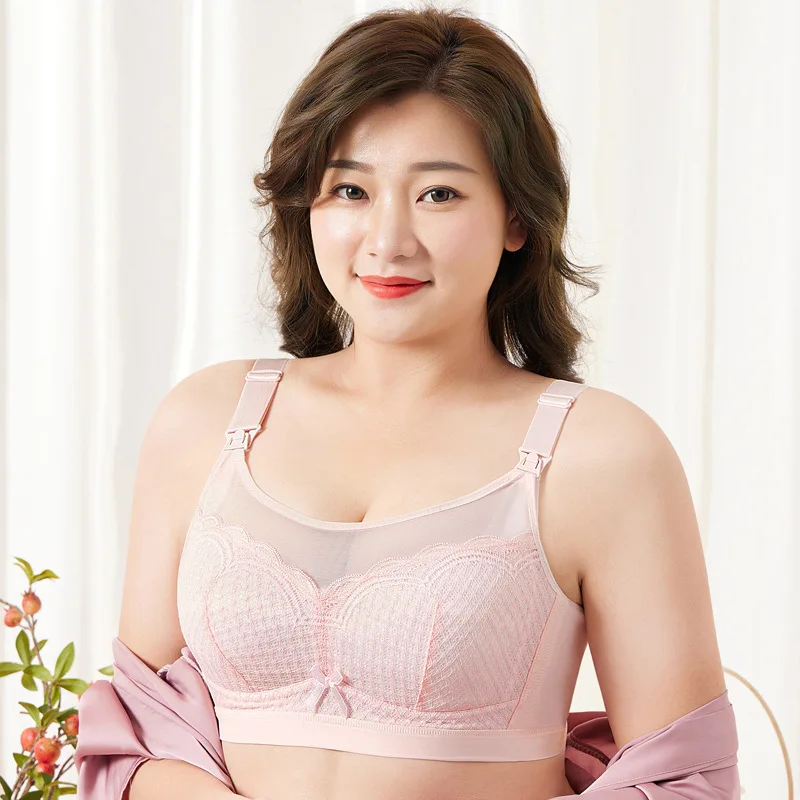 Large Size Nursing Bra Wirefree Cotton Breastfeeding Bras For Pregnant  Women Breast Sleep Underwear Mother Clothes Front Closer - Maternity & Nursing  Bras - AliExpress