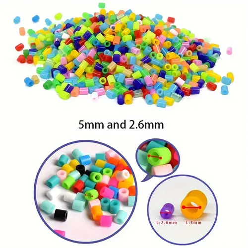 Hama Beads Box Embalagem Thermal mosaic Ferro Educação Beads, Ironing beads Fuse Beads Brinquedo DIY, 24 48 72 Cores 2.6MM 5MM - Image 3