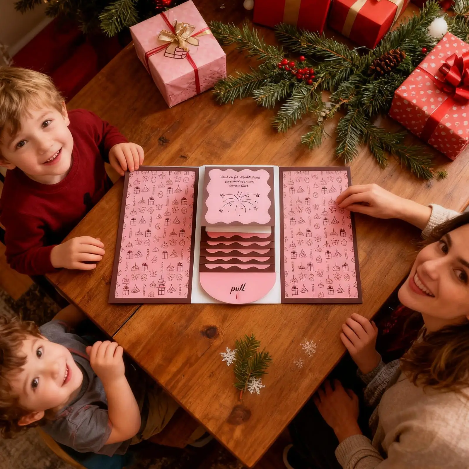 Christmas Giftcard Book Money Holder Envelope Booklet Christmas Giftcard Holder Book for Men Women Boys Girls Youth Teens Son