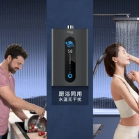 Chauffe-eau à gaz 12L 16L à eau froide, double pression, à évacuation forcée, température constante, pour usage domestique (GN/GPL) 1
