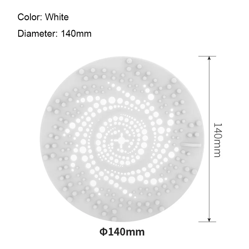 1Pcs Silicone Drain Strainer Household Shower Floor Filter Sink Strainers Hair Catcher For Kitchen Bathroom Accessories