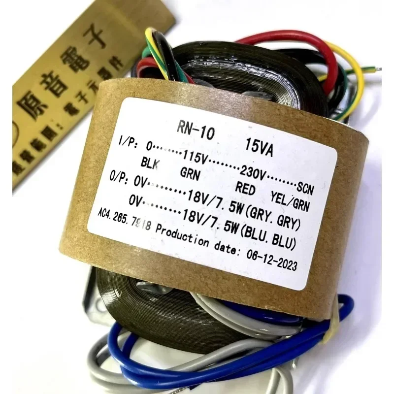 Power Transformer R Core Transformer 15W R10 Dual 12V 18V 230V To 2X15V