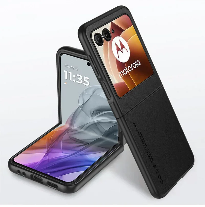 Luxury Leather Shockproof Silicone Frame Case - Full Protection Cover