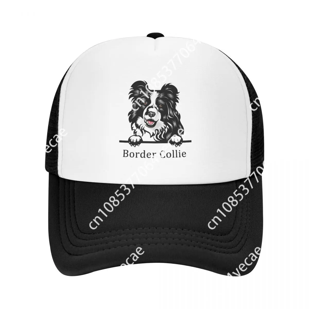 

Fashion Border Collie Dog Trucker Hat Men Women Personalized Adjustable Adult Pet Animal Baseball Cap Summer Hats Snapback Caps