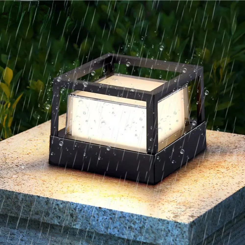 Outdoor Pillar Lamp 6W 12W Led Waterproof Garden Lights 110V-220V Garden Landscape Light Garage Foyer Front Door Lamp 3