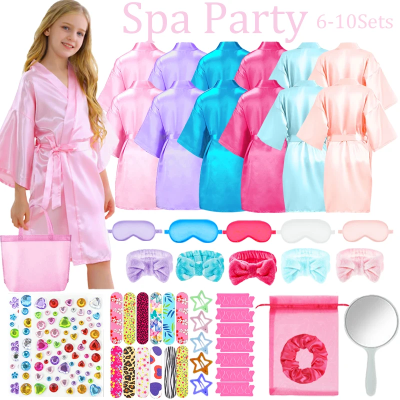 Girls Spa Party Robes Set 1