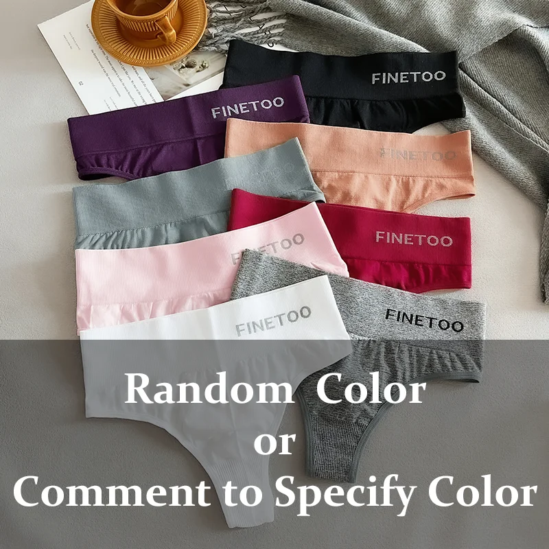 3Pcs Seamless Thongs Women High Waist M-2XL G-string Ladies Comfortable Bikini Panties Thong Underpants Girls Underwear Lingerie