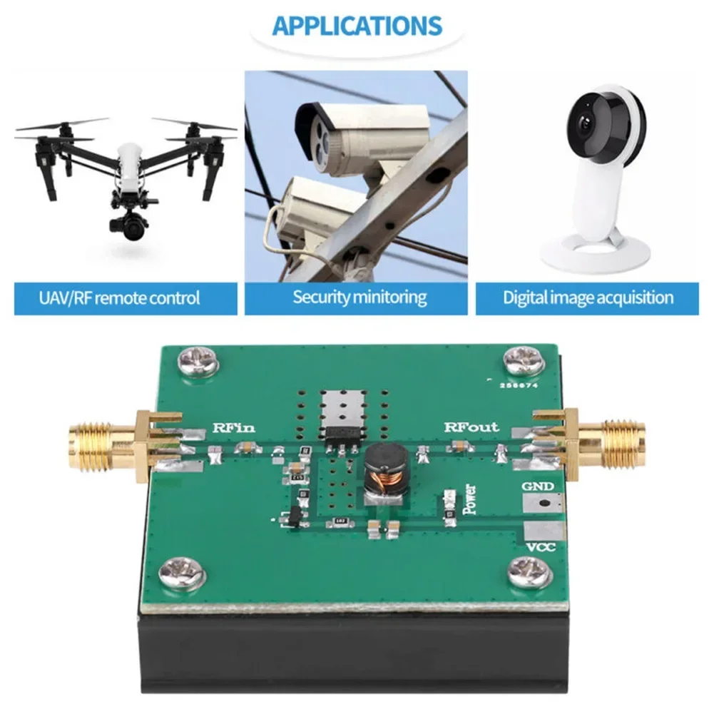 433MHz RF Power Amplifier 5W SMA Connector For 380-450MHz Remote Transmitter 0.1W Standard SMA Female RF Amplifier