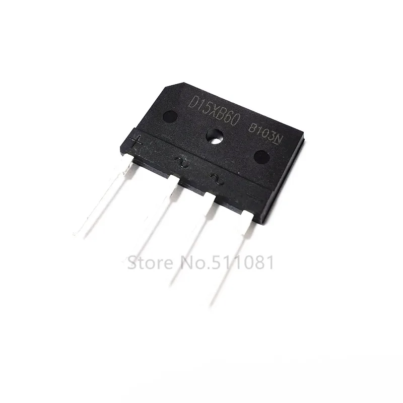 5PCS D10XB60 10A 600V D10 XB60 D15XB60 D15XB80 bridge rectifier