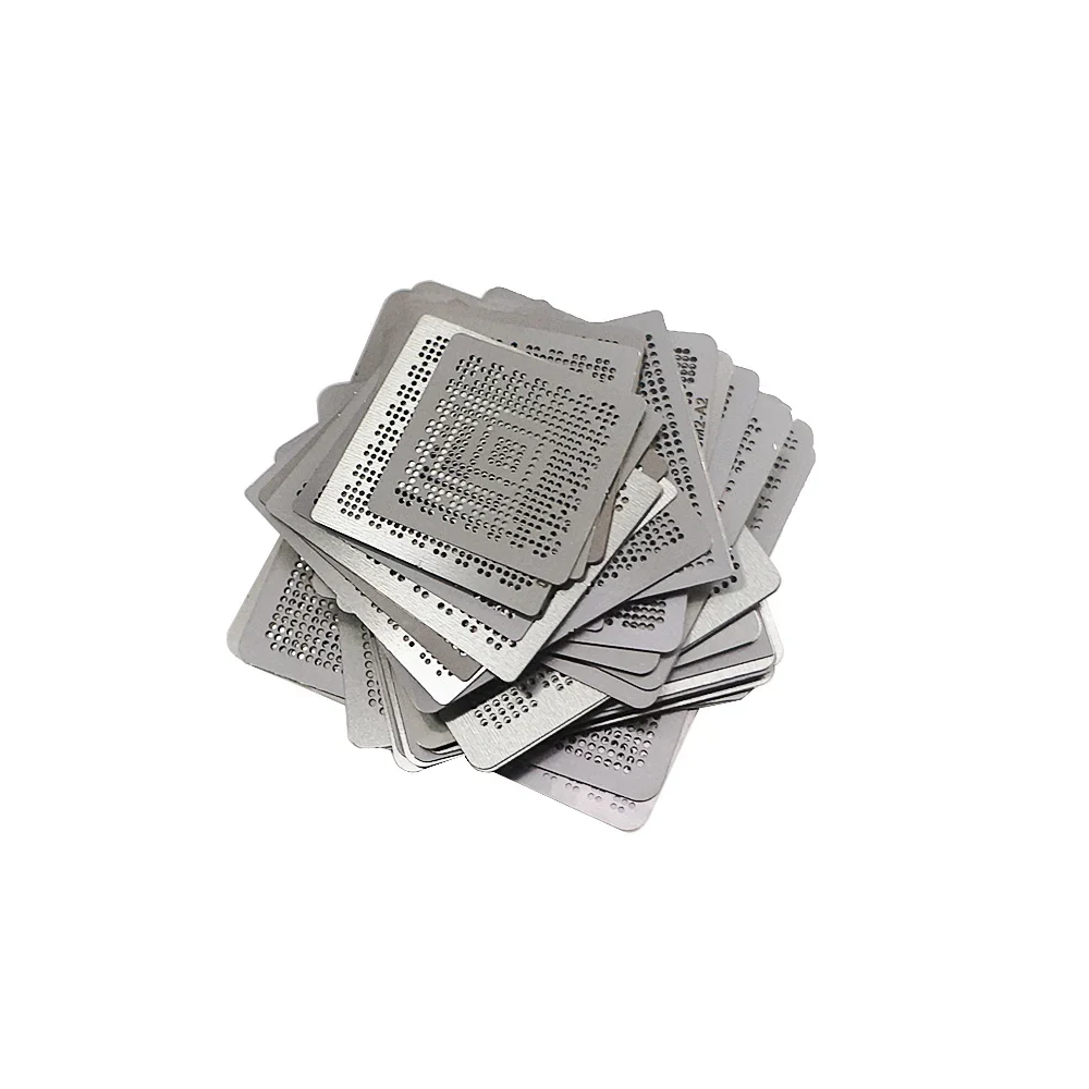 27pcs 범용 직접 가열 BGA 스텐실 홀더 템플릿 홀더 가열 고정 장치 SMT SMD 칩 Reballing 용 Reball Jig
