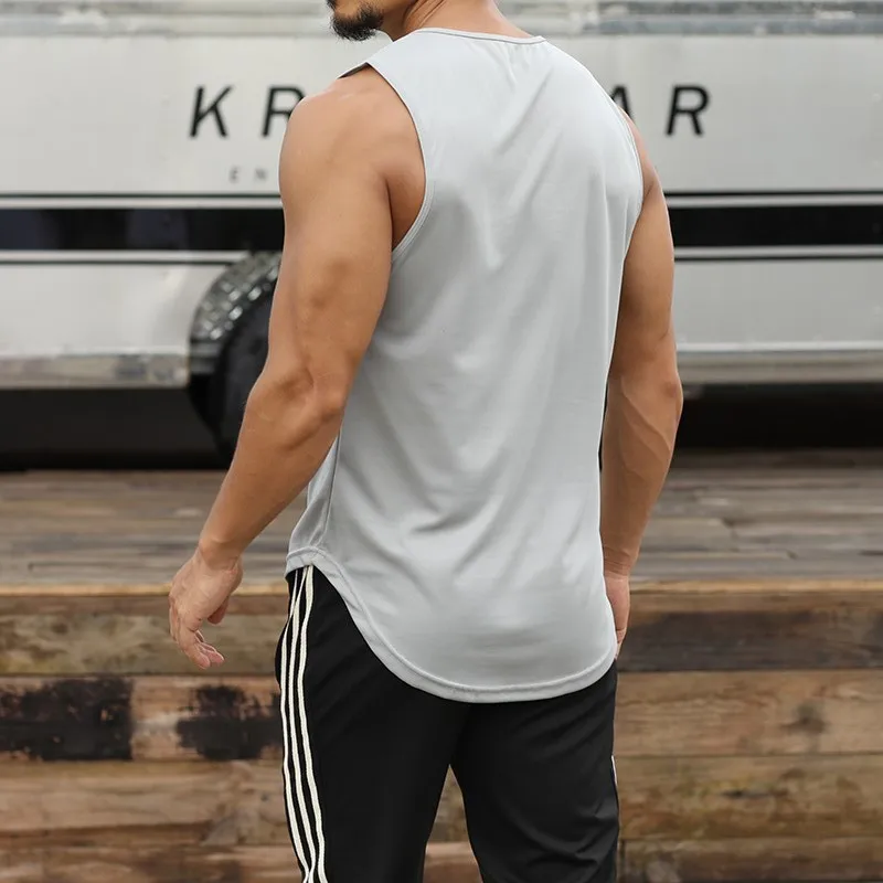 

Summer marathon quick-drying sports vest men's sleeveless waistcoat running training basketball loose fitness vest
