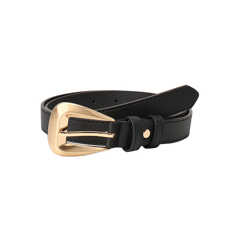 

Metal Buckle 2.3cm*103cm Female PU Belt Strap Waistband Women Solid Band