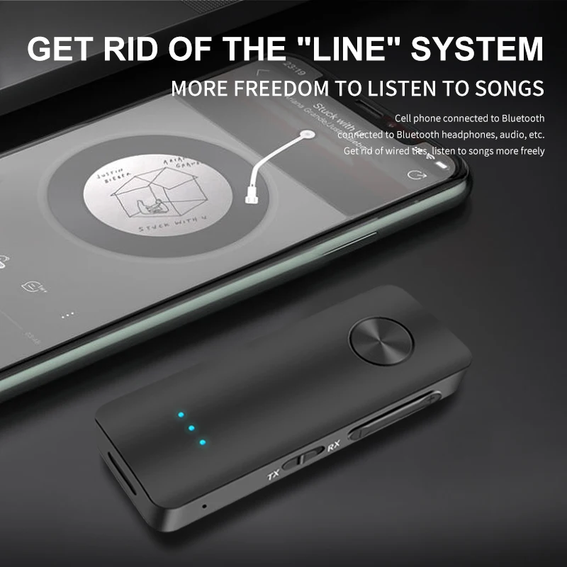 Wireless Audio Receiver & Transmitter with Hands-Free Calling and USB Dongle