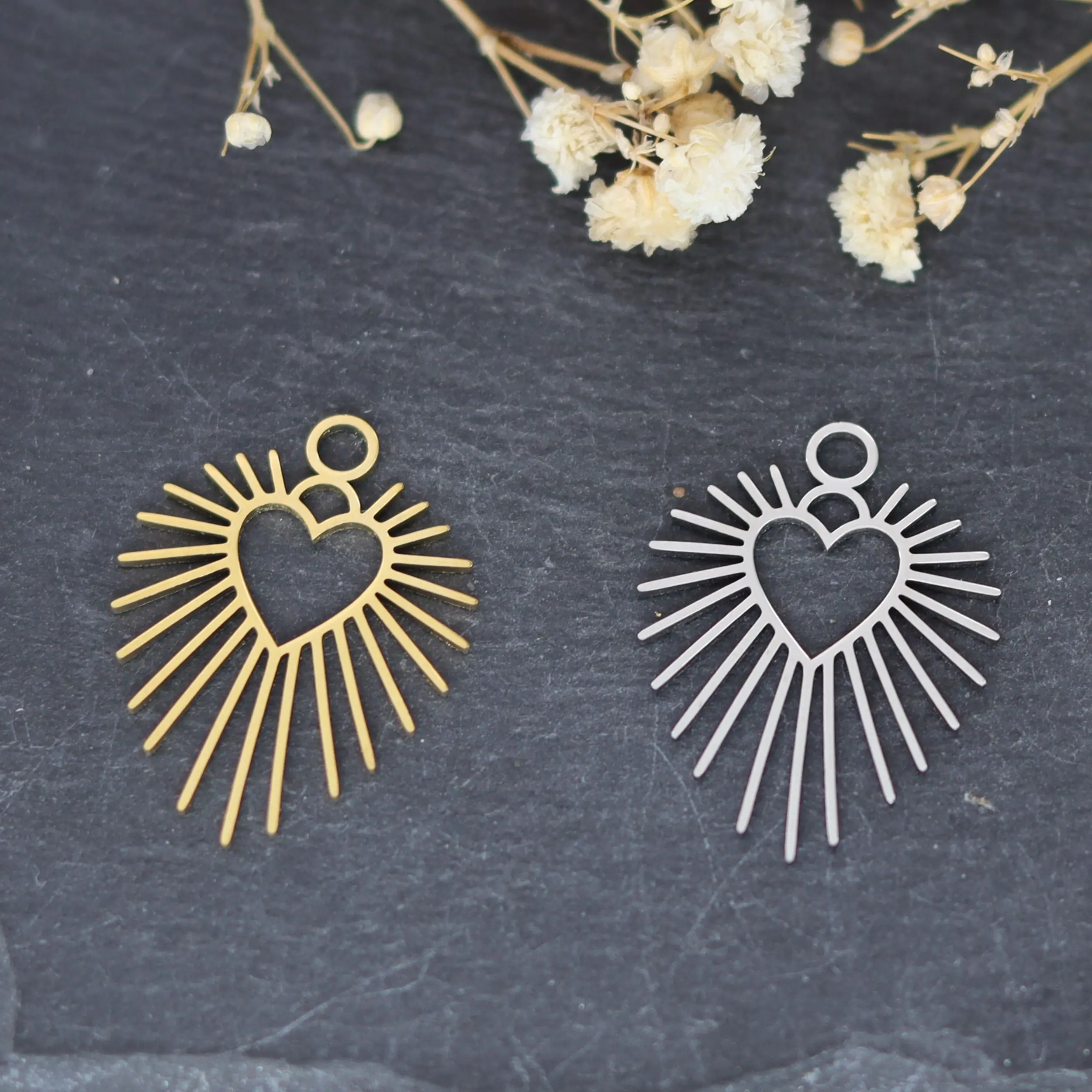 Clous d'Oreilles Ailes Asymétriques Argent 925 Oxyde Zirconium