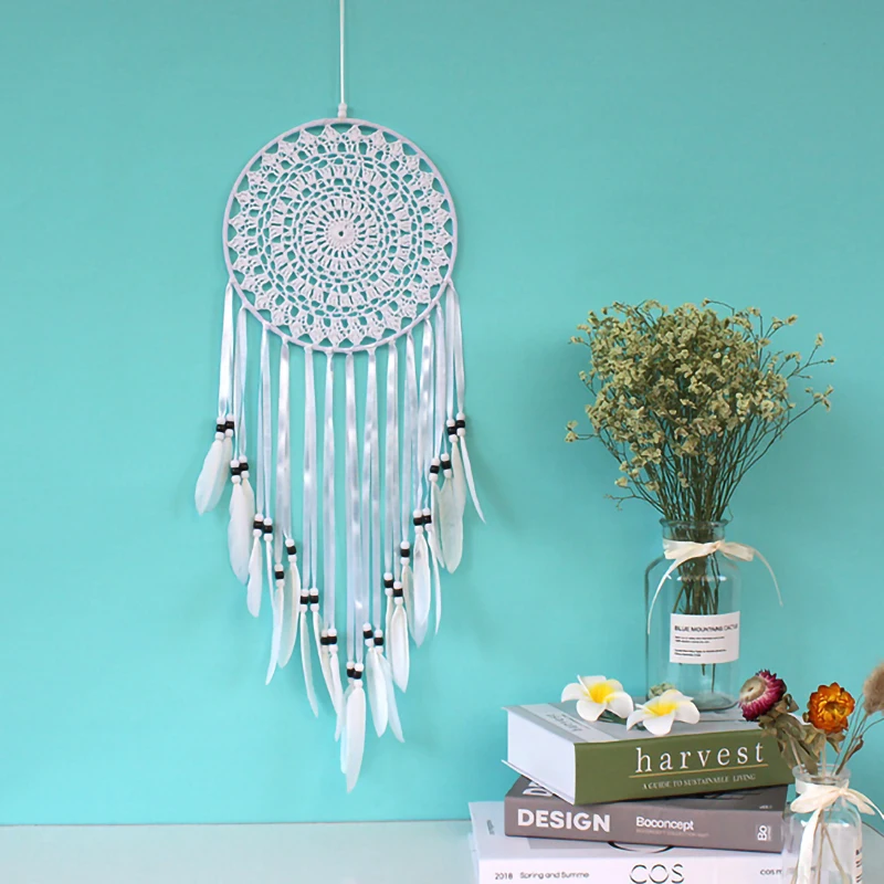 Children's Dream Catcher Kit DIY Crochet Feather Embroidery Useful for  Hanging Ornament Wall Decoration Pendant Home Decor - AliExpress