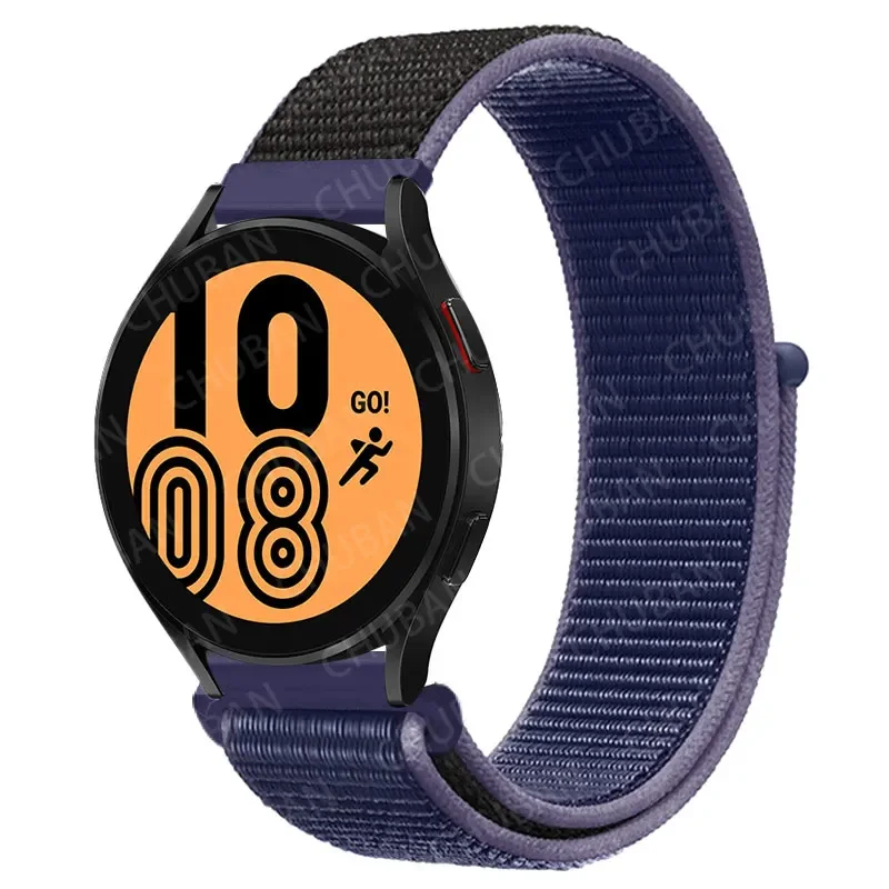 Nylon Loop Sport Watch Band Bracelet, 20mm/22mm Adjustable Strap