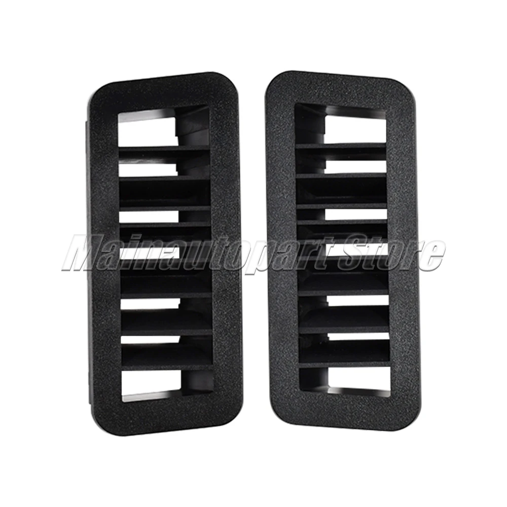 Set of 2 Dashboard Vent Grill Covers - Black