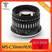 TTArtisan APS-C 35mm F0.95 Super Large Aperture MF Portrait Lens Compatible with Sony A7 Canon M1 Nikon Z50