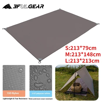 3F UL GEAR Tent Ground Sheet Floor Cloth Waterproof 15D Nylon 210T Polyester Taffeta Camping Picnic Moisture-Proof Mat Footprint 1