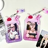 Ins Style PVC Photo Card Holder for 3 Inch Photos Korea Sundae Ice Cream Shaped Photos Case Girls Backpack Charms 5