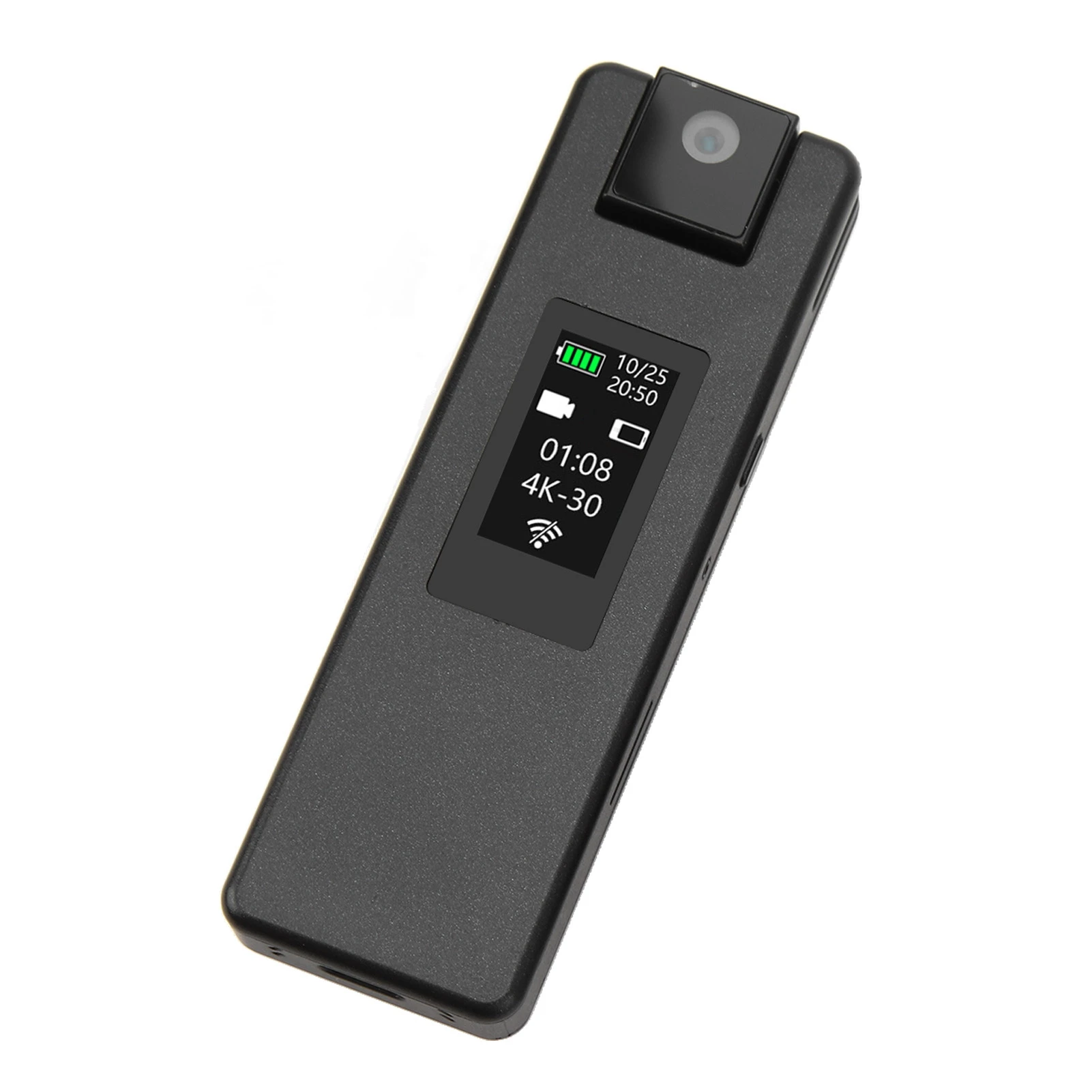 WiFi Body Camera 4K HD Motion Detection 1500mAh 180 Degree Rotation Small Body Camera with Back Clip for Riding Office new