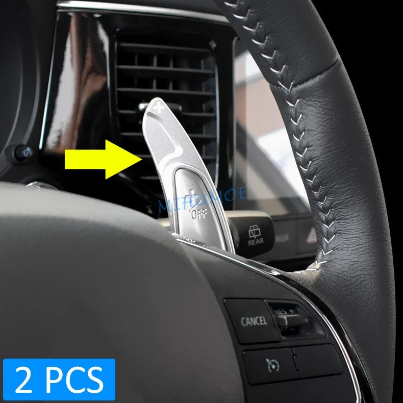 Interior Steering Wheel Paddle Shifter Extension For Mitsubishi