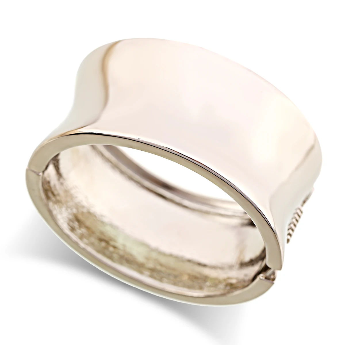 KAYMEN Round Metal Brushed Golden Fashion Bangle for Women Girls Simple Style Statement Bangle Jewelry Gifts Wholesale In Stock 6