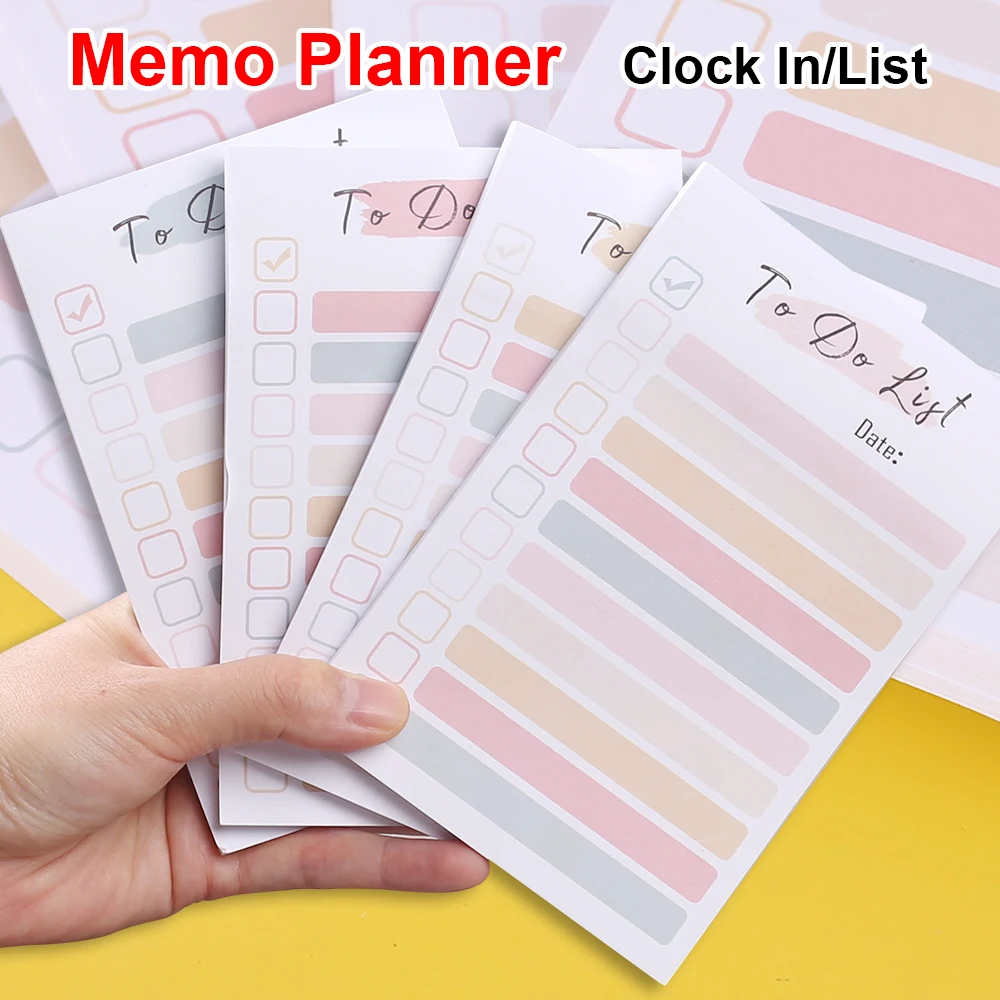 

To Do List Rainbow Colorful Notepad Gradient Time Management Schedule Planner Agenda Stationery Notebook Diary Memo Pads Office