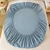 Velvet Thermal Bed Sheets Plush Fabric Mattress Cover For Winter Bed Cover Bed Bed Linen Set For Single Double King Queen Bed 6