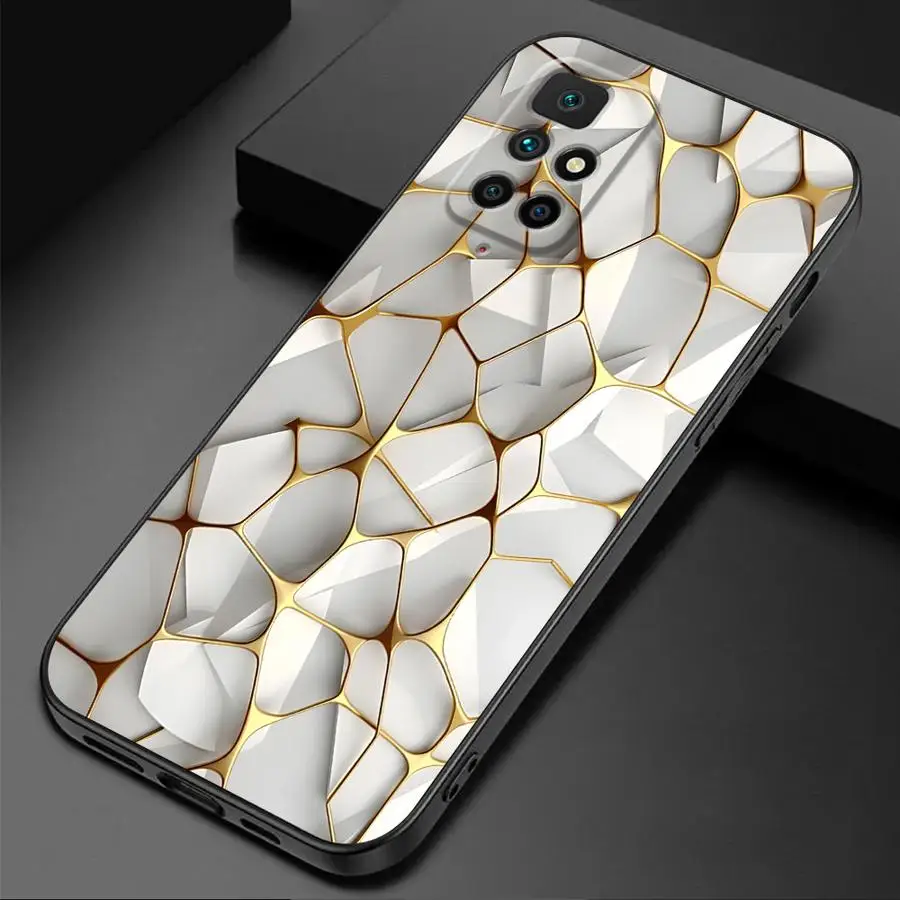 Elegant Marble Design Soft Cover - Fashionable Phone Case