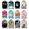 Thick Elastic World Map Luggage Protective Cover Zipper Suit For 18-32 inch Bag Suitcase Covers Trolley Cover Travel Accessories 1