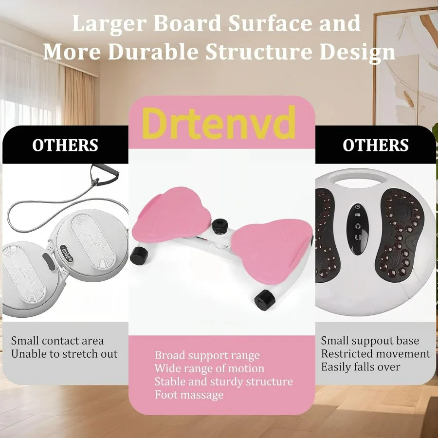 Waist Twister Machine Exercise, Ab Twister Board for Slim Waist and Core Ab Exercise, Noiseless Ab Machine with 300 lbs Weight C