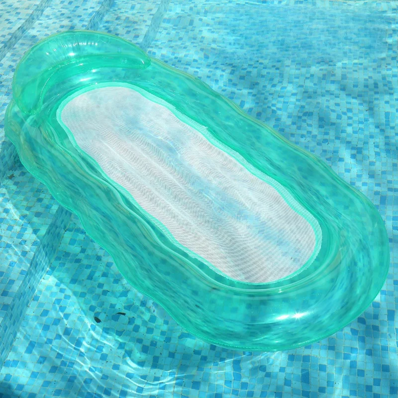 Galleggiante gonfiabile per piscina per adulti - Galleggianti per piscina Lettino Galleggianti Zattere Sedia galleggiante con portabicchieri con schienale regolabile Galleggiante per acqua