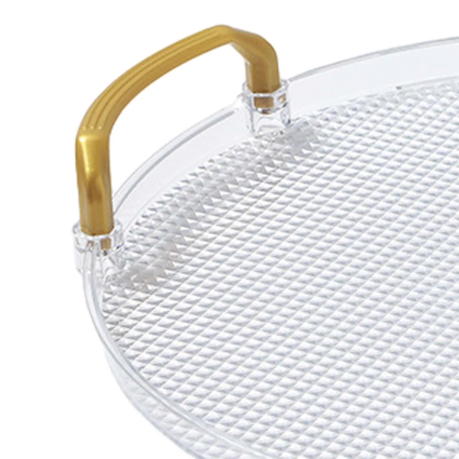 Decorative Tray Modern Elegant Breakfast Fruit Bowl Snack Plate Dish for Living Room Bathroom Entertaining Restaurant Office