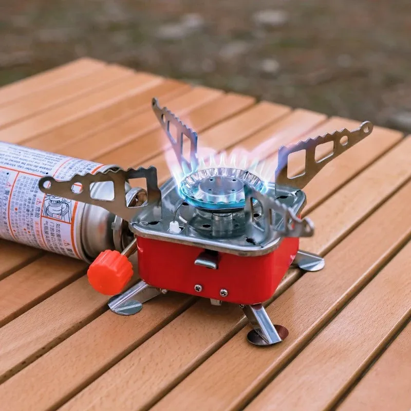 Portable Outdoor Mini Portable Folding Stove Gas Heater Camping Burner  Picnic Cooker BBQ Heating Foldable Furance Head - AliExpress