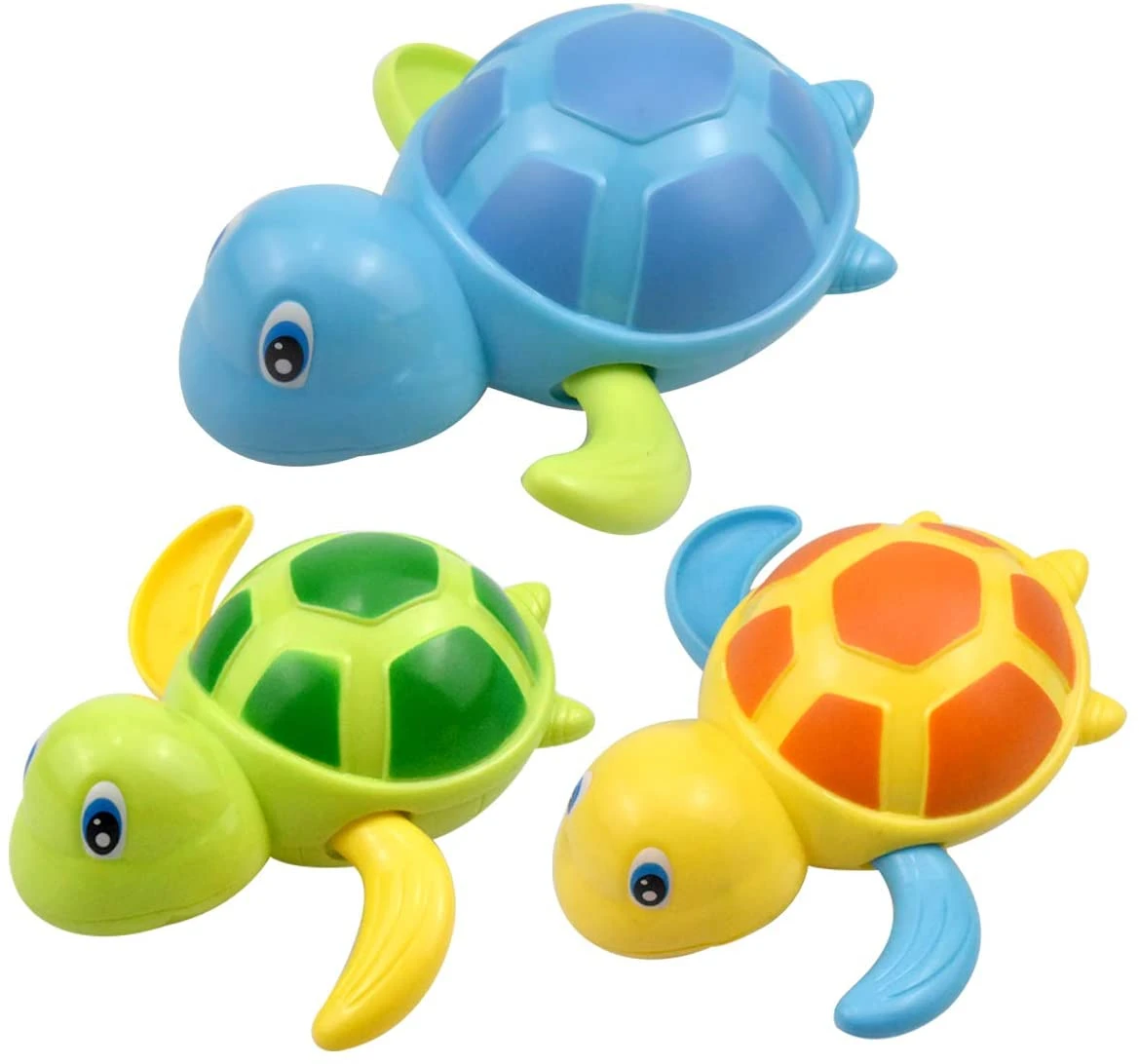 Babybadje Speelgoed, Schildpad Voor Peuters Jongens Wind Up Bad Toy, water Speelgoed Zwemmen Schildpad, Willekeurige Aflevering|Bad Speelgoed| - AliExpress