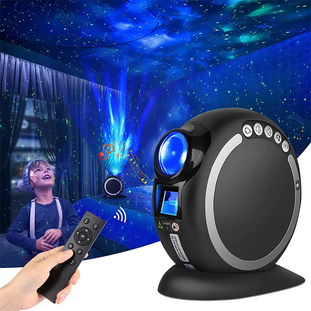 

Bluetooth Star Galaxy Starry Sky Projector Night Light Led Colorful Atmosphere Desk Lamp For Bedroom Party Child Gifts