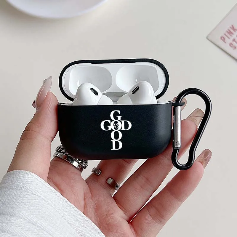 Black Airpod Case Cover for AirPods 1 2 3 4 Pro