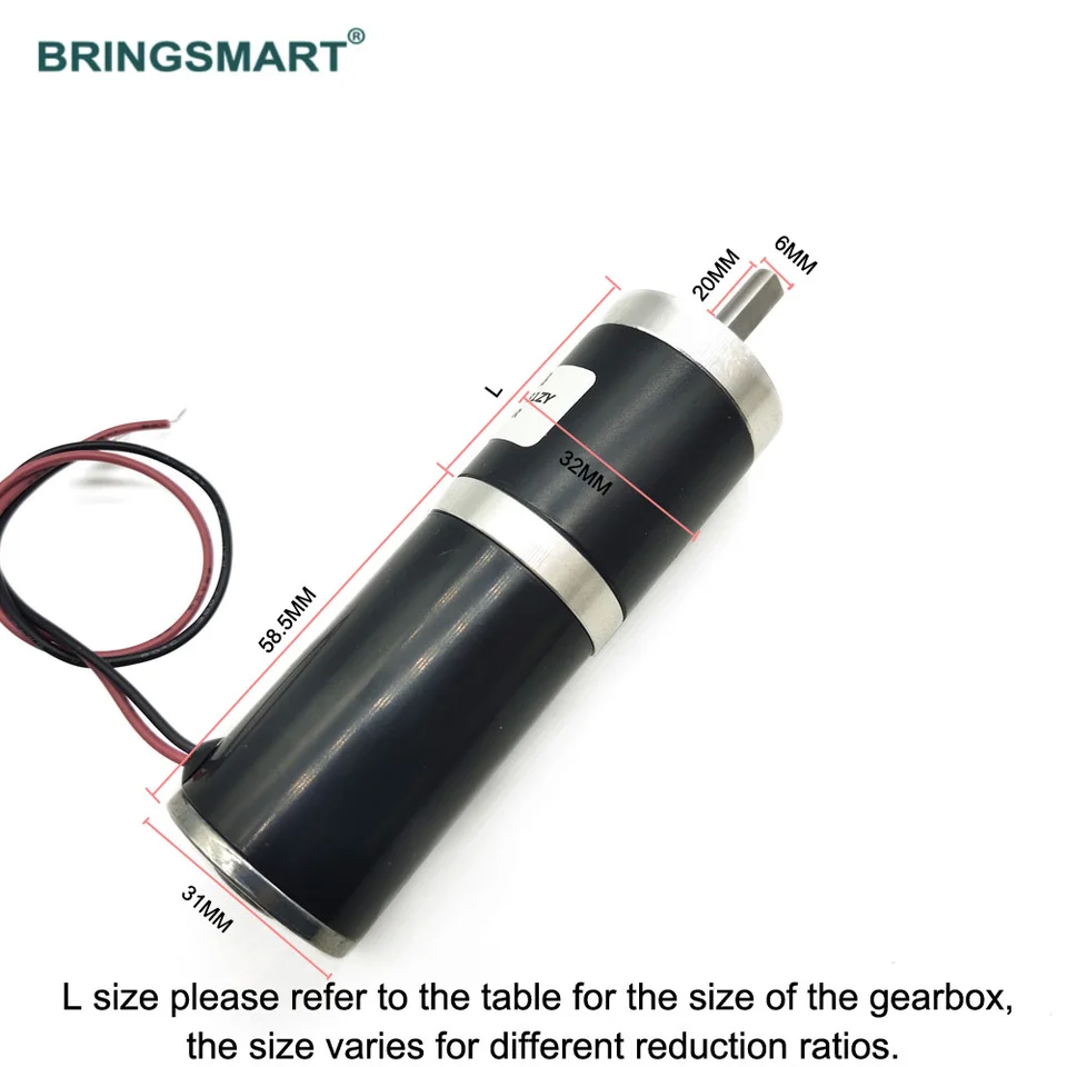 7 ~ 960 U / min Miniatur reversibler elektrischer Getriebemotor Hohes  Drehmoment 6v / 12v / 24v