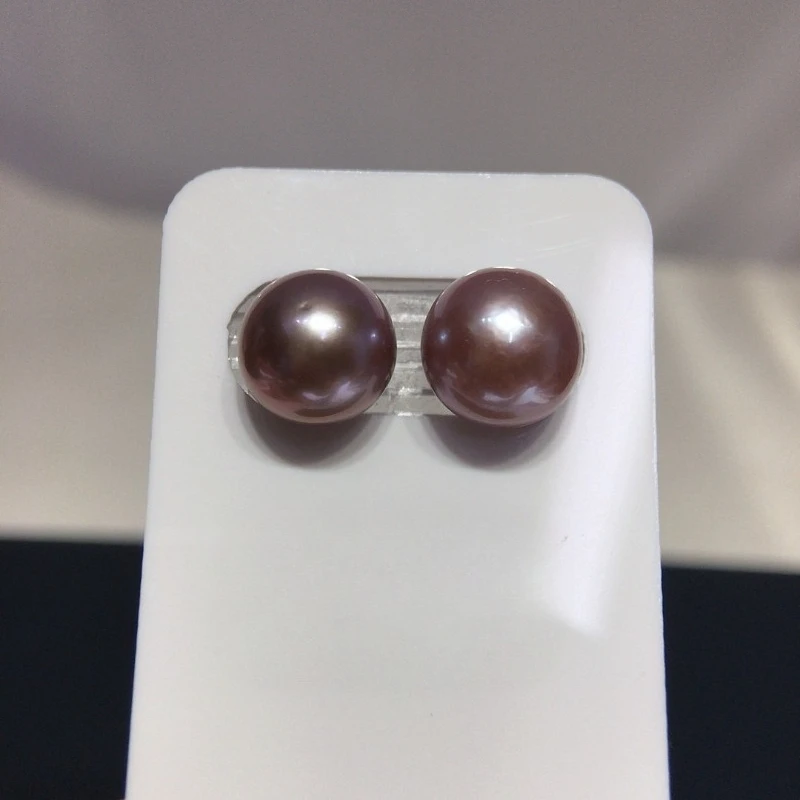 천연 진주 10-11mm 원형 에디슨 진주 한 쌍 도매 DIY 귀걸이 반지 펜던트 ..