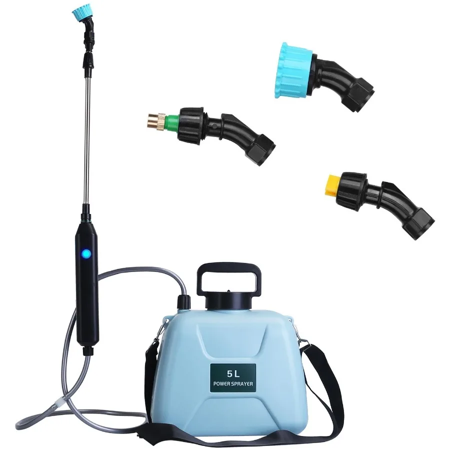 5L Spouts Telescopic Electric 3 Handheld Sprayer Automatic Rechargeable 1.3Gallon Spray Shoul Sprayer Sprayer With Plant Garden_voghion.com