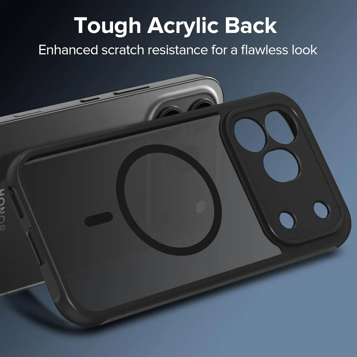 Translucent Magnetic Wireless Charging Hard Matte Case