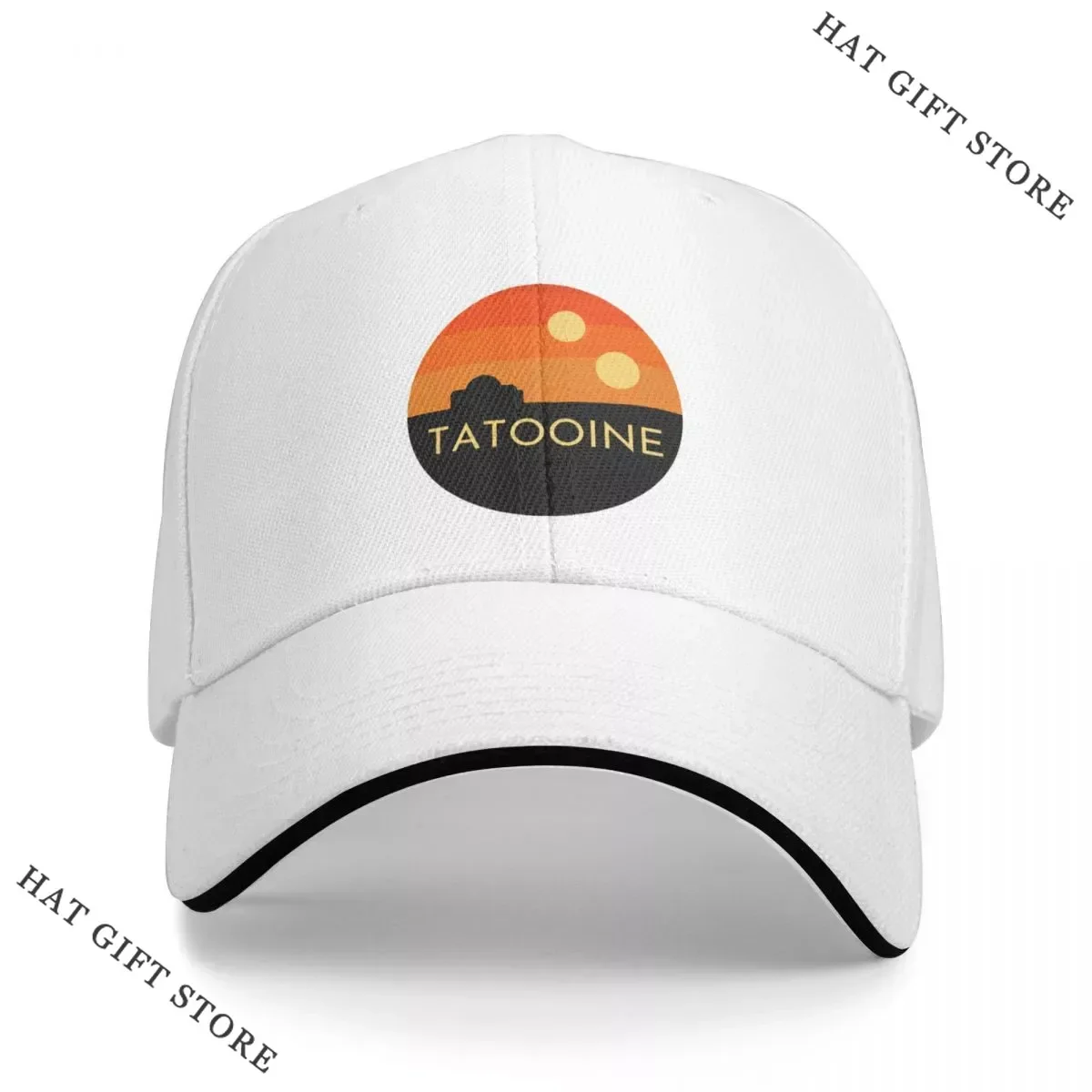 

Hot Twin Sunset on Tatooine Cap Baseball Cap Hood Mountaineering snapback cap Women's golf wear Men's